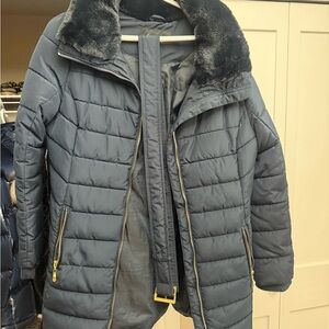 George Women's Puffer Jacket - Dark Gray